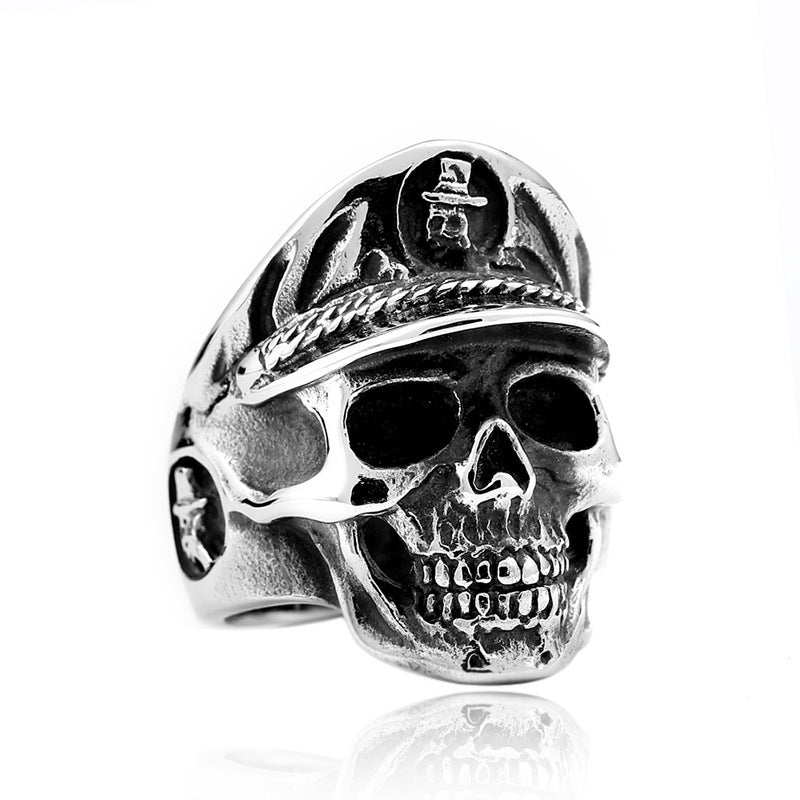 Fashion Men's Personality Creative Skull Stainless Steel Ring