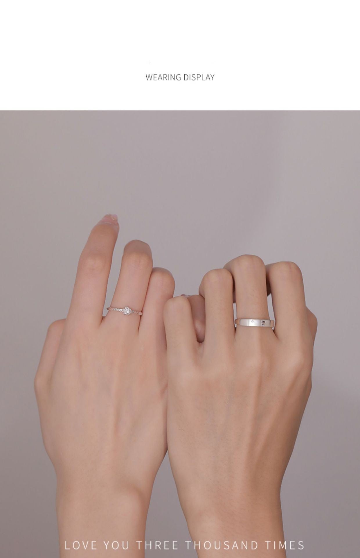 Sterling Silver Couple Rings Little Prince And Rose Matching Bands Adjustable Flower Korean Cartoon For Him And Her