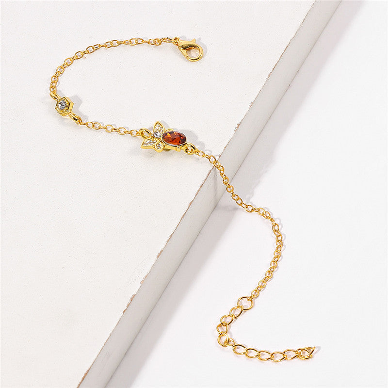 Unisex Cartoon Moon Bracelet Stainless Steel Alloy Jewelry