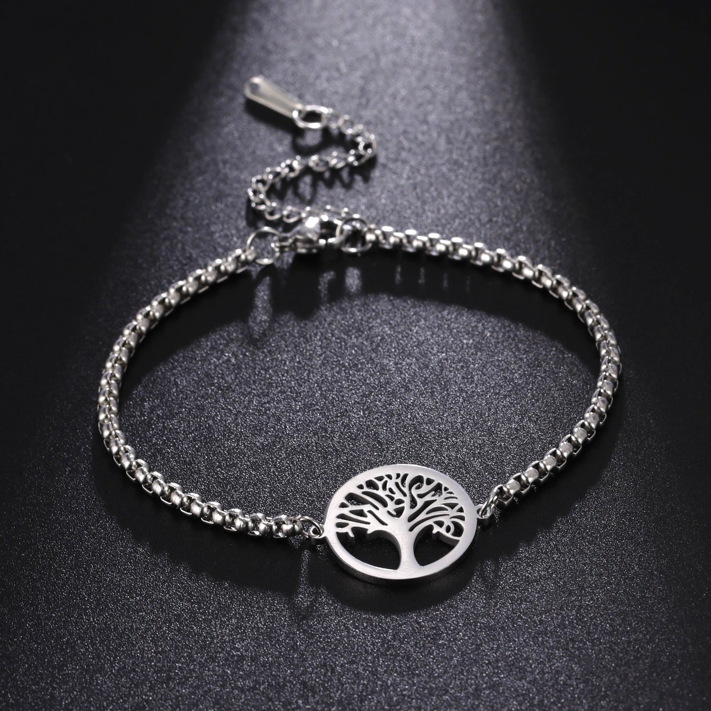 Unisex Tree Of Life Pendant Bracelet Titanium Steel Jewelry