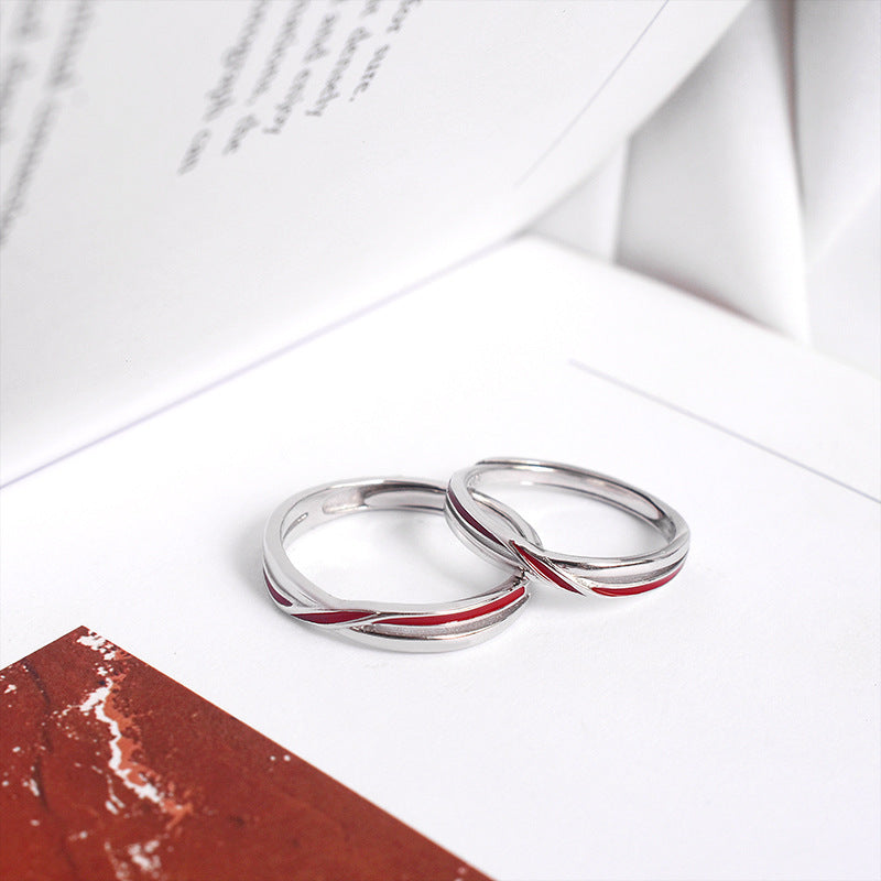 Geometric Couple Ring Set Matching Rings For Lovers