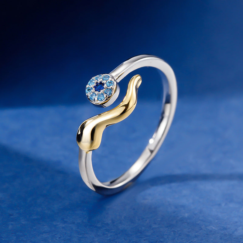 Womens Copper Ring With Cross Design Geometric Zircon Inlay Ladies Jewelry Fashion Ring Elegant Daily Wear Now