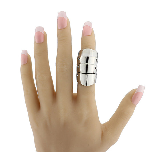 Gold Plated Multilayer Geometric Ring for Women Alloy Jewelry