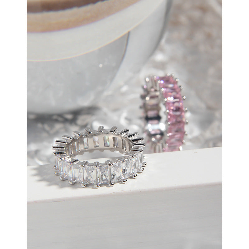 Copper Ring For Women Geometric Niche Design Electroplated Fashion Jewelry Everyday Wear Special Occasions Gift