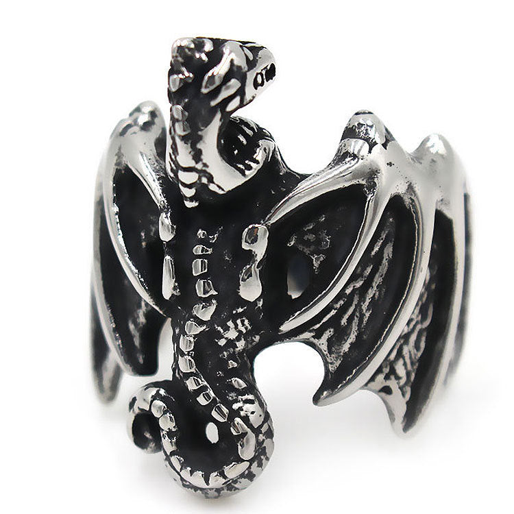 Mens Titanium Steel Ring European And American Retro Geometric Ring Unisex Band Jewelry Grease Treatment Fashion Ring Gift For Him And Her