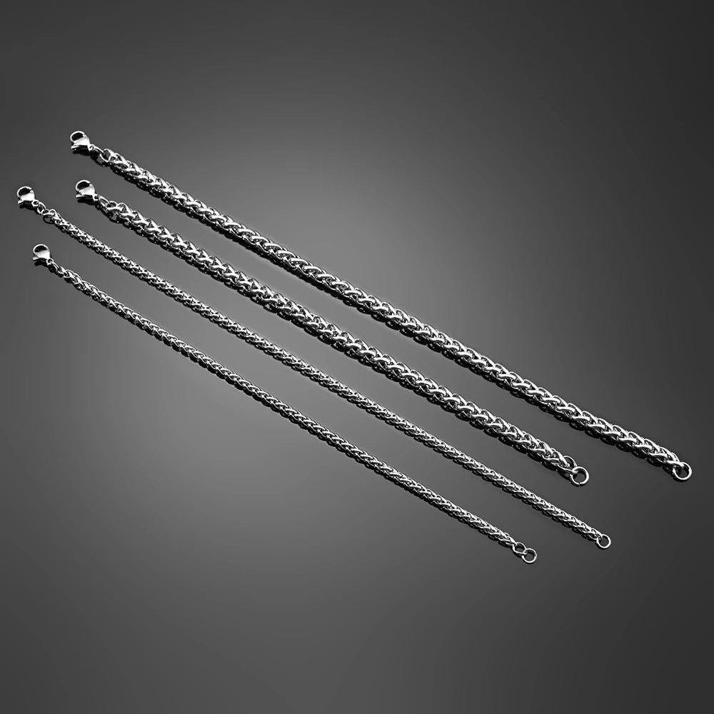 Unisex Titanium Steel Bracelet Trendy Hip Hop Geometric Stainless Steel Ornament Fashion Jewelry For Men Daily Wear