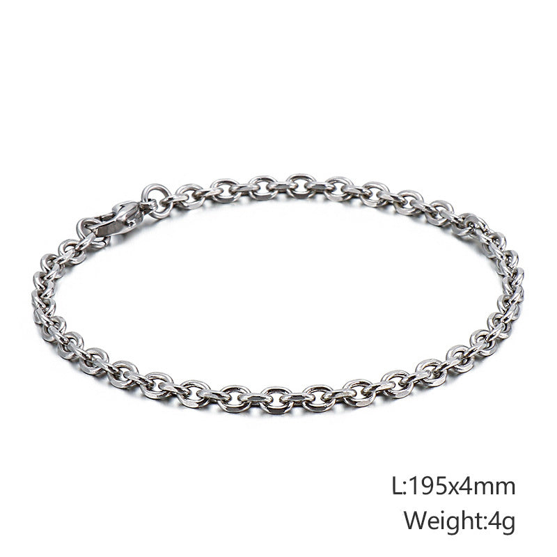 Polished Stainless Steel Bracelet for Men and Women Titanium Steel Hip Hop Bangle Punk Style Unisex Wear Today