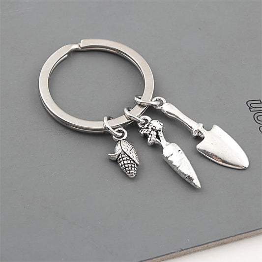 Gardener Keychain For Women Gardening Gift Antique Silver Zinc Alloy Keychain Fashion Accessory Durable Keychain