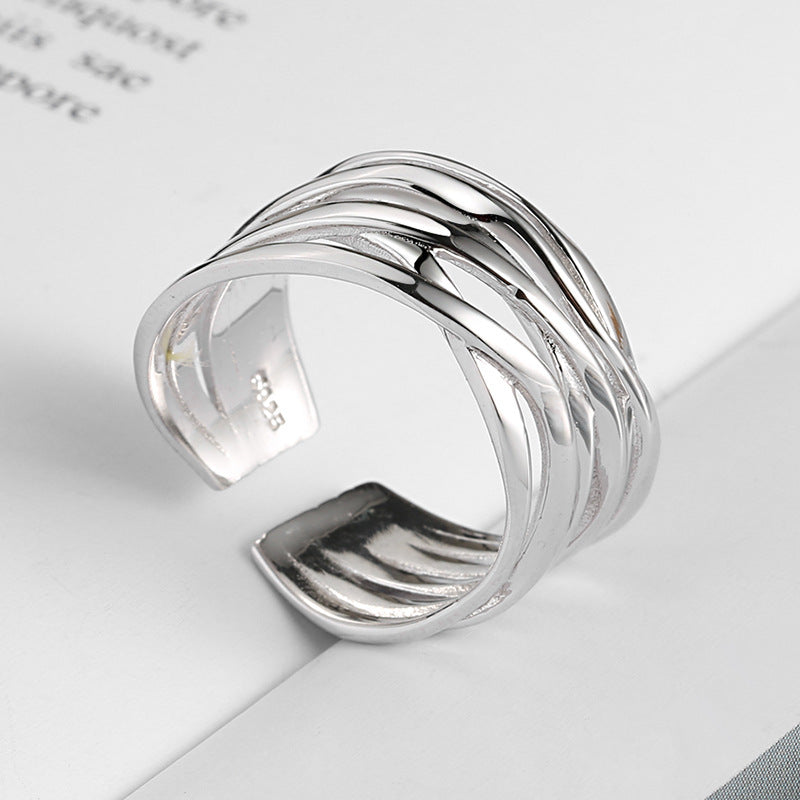 Geometrical Copper Ring Adjustable Opening Womens European American Styles Electroplated Platinum Gold Fashion