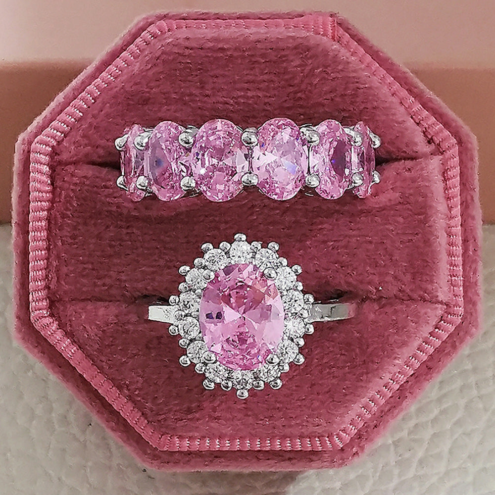 Copper Geometric Ring For Women Thin Band Electroplated Anniversary Gift Pinky Finger Ring Elegant Nice Finish