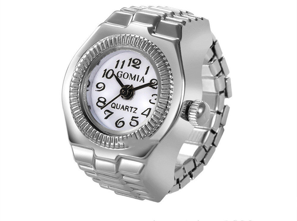 Peach Heart Retro Octagonal Ring Watch With Colorful Surfaces And Square Variants With White Yellow Red Purple