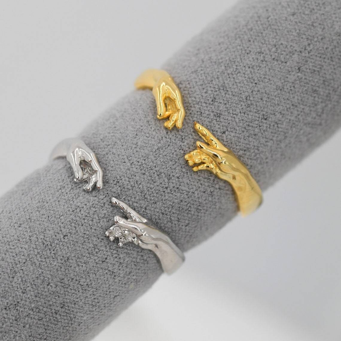 Geometric Alloy Ring For Men And Women Adjustable Opening Gold Or Silver Finish Jewelry Everyday Use Accessory