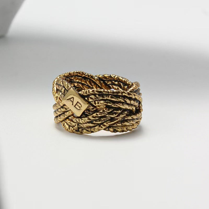 Geometric Zinc Alloy Thumb Ring For Women Durable Statement Accessory High Quality Daily Wear Ready To Pair Up