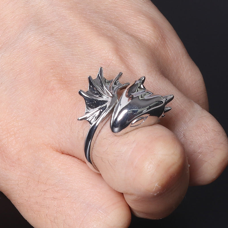 Punk Dragon Ring Personalized Copper Jewelry With Adjustable Inner Size For Men And Women Gift Box Ships Today