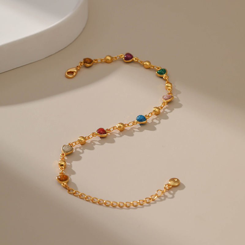 Geometric Copper Plated Real Gold Bracelet For Women Elegant Fashion Jewelry Simple Chic Timeless Elegant Gift