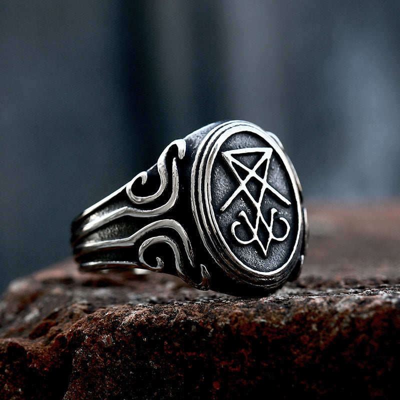 Mens Stainless Steel Celtic Knot Ring Polished Band Fashion Jewelry Accessory For Men Everyday Wear For Him On