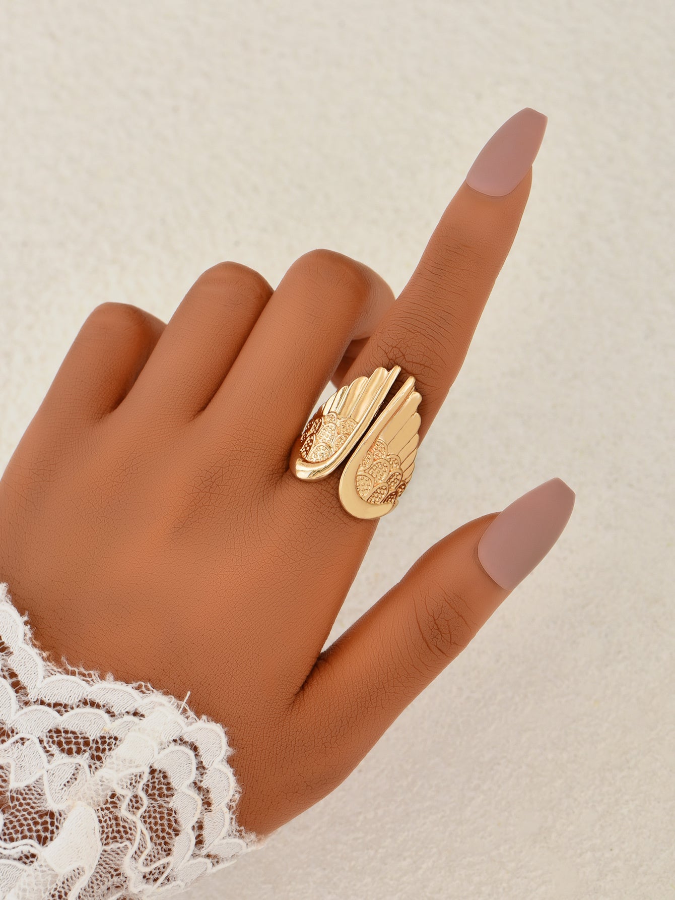 Geometric Metal Ring Trendy Fashion Statement For Everyday Wear Or Special Occasions Women Elegant Polished Finish