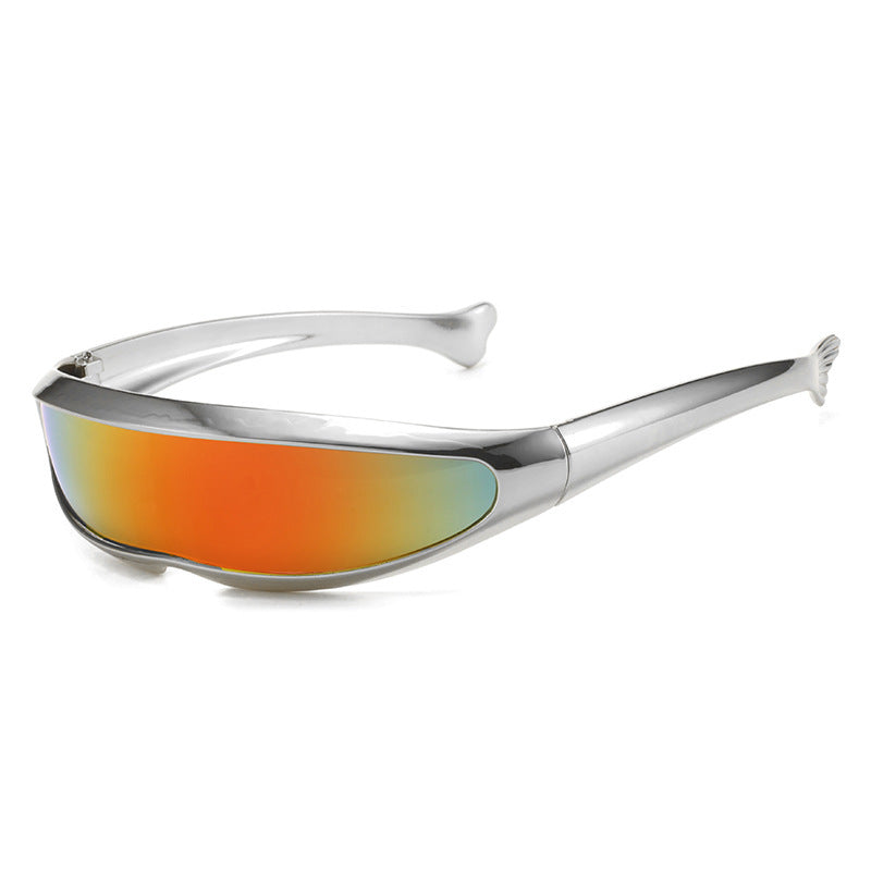 Unisex Dolphin Sunglasses for Outdoor Sports and Cycling with Polycarbonate Lenses and Flexible Normal Frame Design