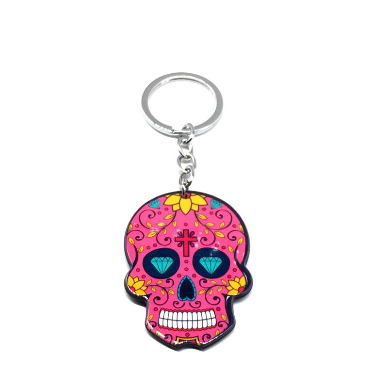 Unisex Skull Keychain Fashionable Plastic Key Ring Trendy Accessory For Bags And Keys Cool Holiday Gift For Gifting