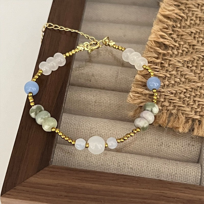 Women Electroplated Bracelet With Artificial Crystal Chic Design Fashionable Bangle Jewelry For Women And Girls