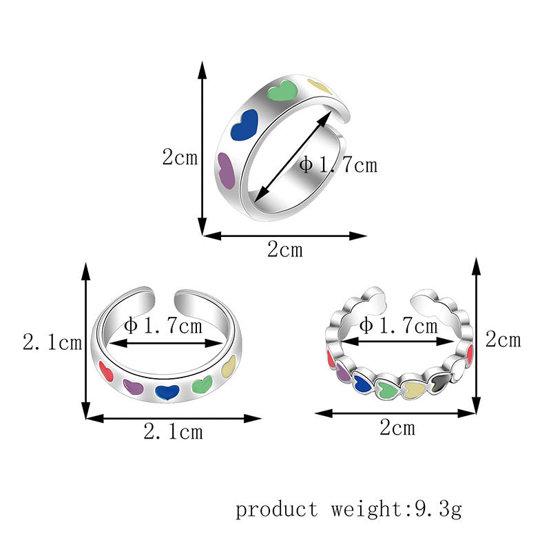 Womens Gold Plated Geometric Ring Set Alloy Fashion Jewelry Elegant Rings Set High Quality For Daily Style Use