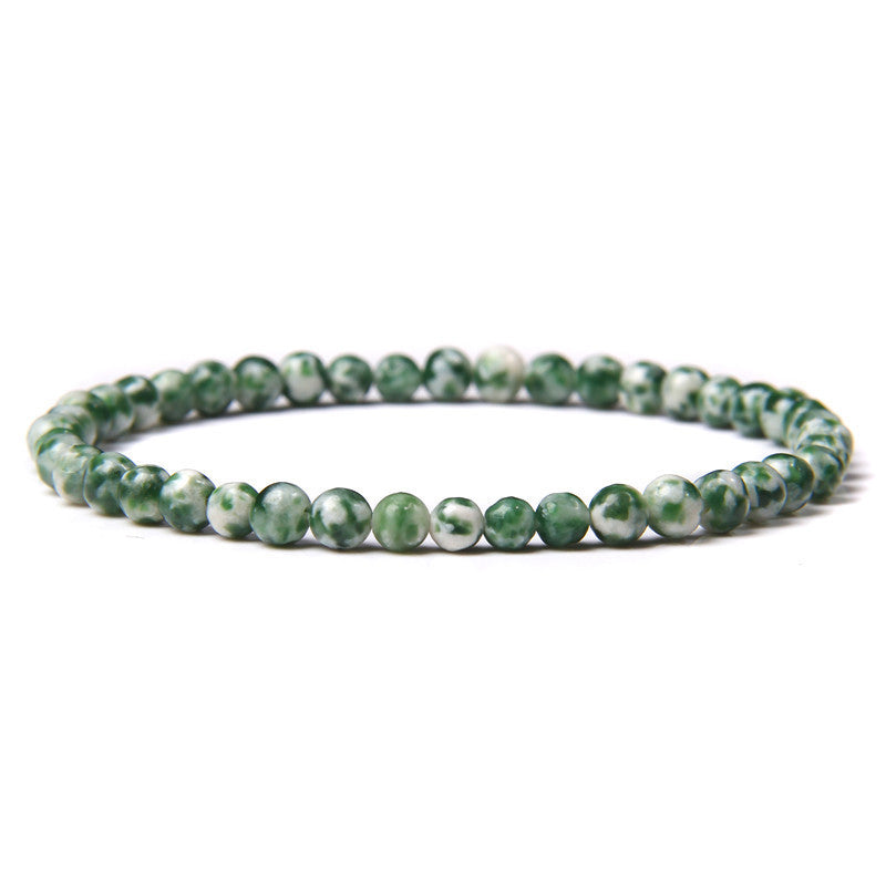 Womens Agate Stone Bead Bracelet Ethnic Geometric Crystal Jewelry Natural Energy Stone Peacock Agate Bracelet Gift