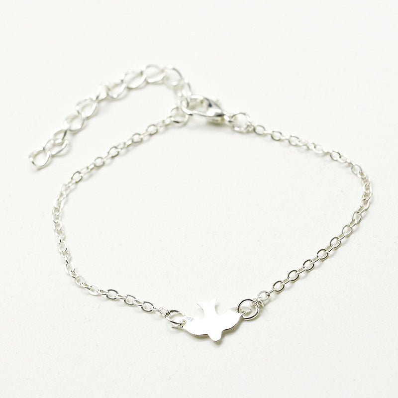 Delicate Alloy Bracelet With Zodiac Animal Charm And Peace Symbol For Women Silver Or Gold Finish Gift Ready Style