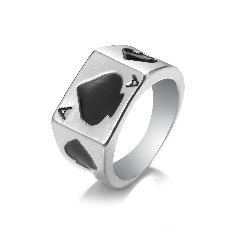 Unisex Heart Shaped Ring With Butterfly Or Spider Accent And Rose Skull Details Fashionable Accessory In Fashion