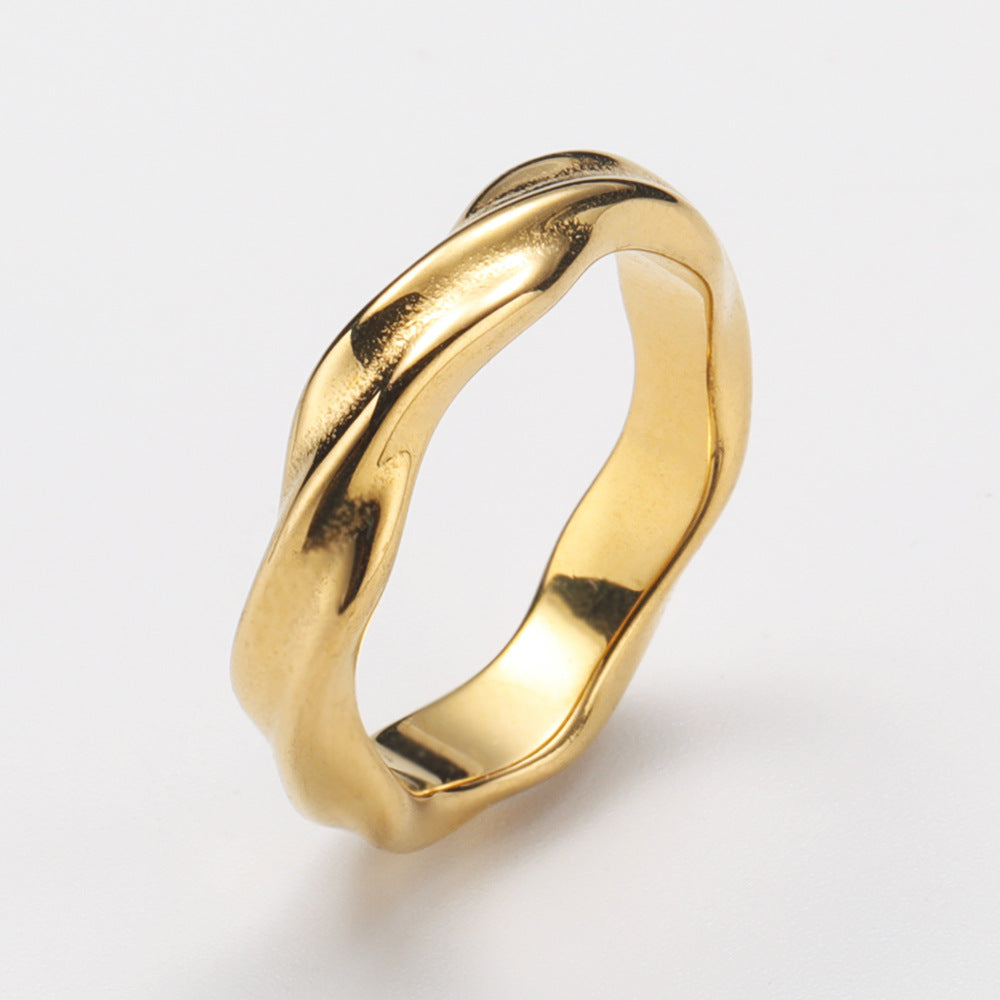 Titanium Steel Casting Personalized Trend Styles Womens Rings Design High Quality Fashion Beautiful Appearance