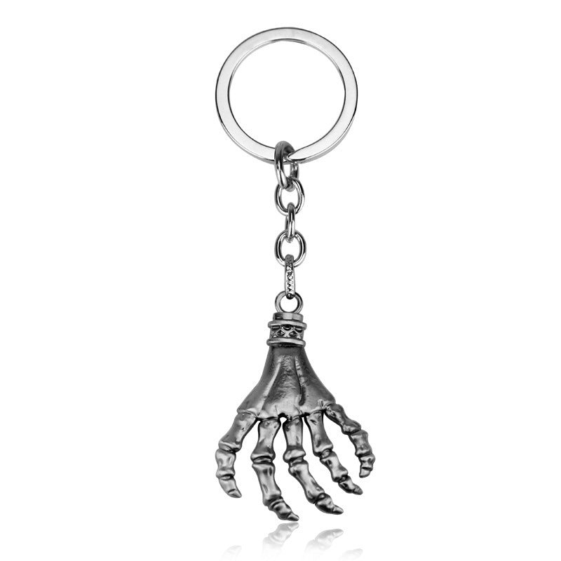 Skull Palm Keychain Alloy Pendant Electroplated Design Unique Gift For Friends And Family Bag Durable Decor Accessory