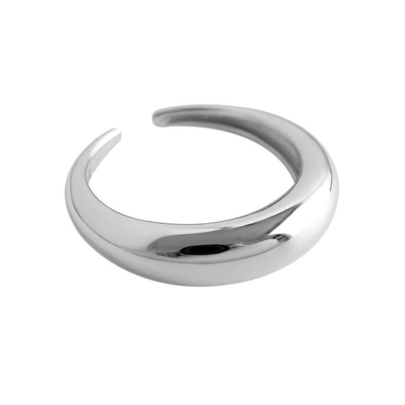 Geometric Open Ring for Women Adjustable Copper Band with Gold Plated Finish Trendy Jewelry Gift for Women Collection