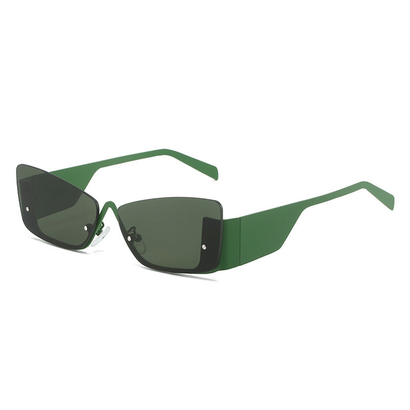 Frameless Sunglasses For Women And Men Lightweight Glasses With Plastic And Metal Frame UV400 Rated Protection