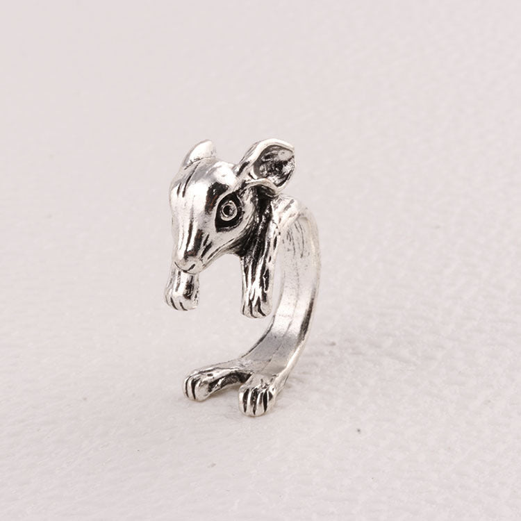 Simple Retro Bunny Ring Alloy Adjustable Opening Ring Fashion Accessory For Women With Classic Bunny Charm Now