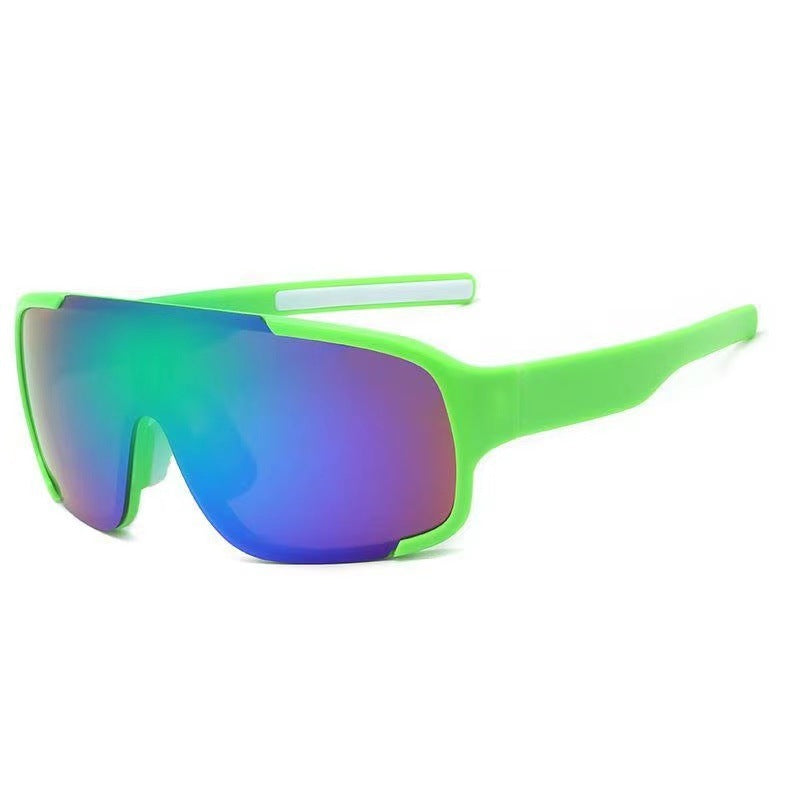 Womens Cycling Sunglasses Windproof Outdoor Eyewear Plastic Frame Colorful Coating Enhanced Vision for Cycling
