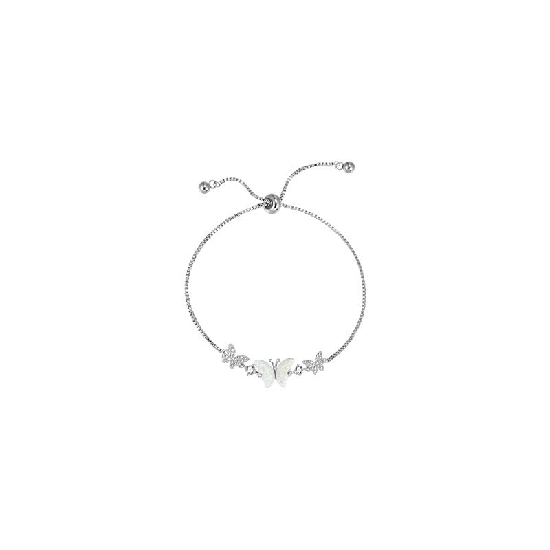 Womens Butterfly Bracelet Elegant Alloy Metal Jewelry