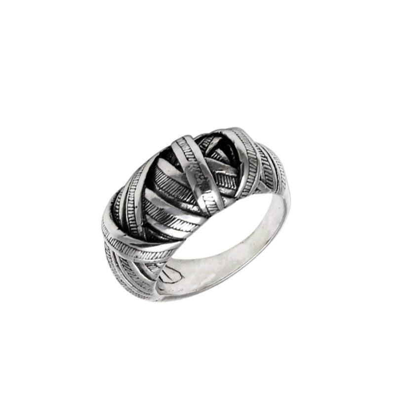 Women Alloy Finger Ring Electroplated Retro Fashion Jewelry