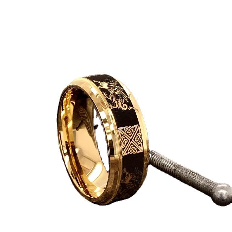 Copper Ring Constellation Design Electroplated For Men