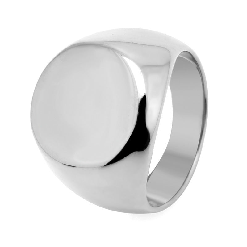 Unisex Titanium Steel Ring Round Solid Band For Men And Women Durable Everyday Wear Jewelry Accessory Everyday Use