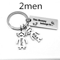 Unisex Stainless Steel Pendant Keychain Titanium Steel Pendant Gift For Boys And Girls Durable Accessory Style