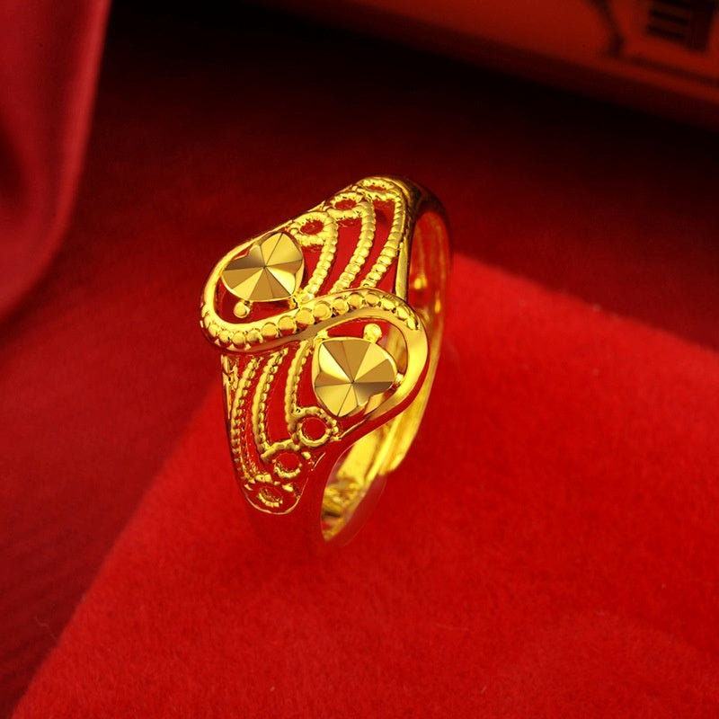 Vietnam Placer Gold Ring For Women Does Not Fade