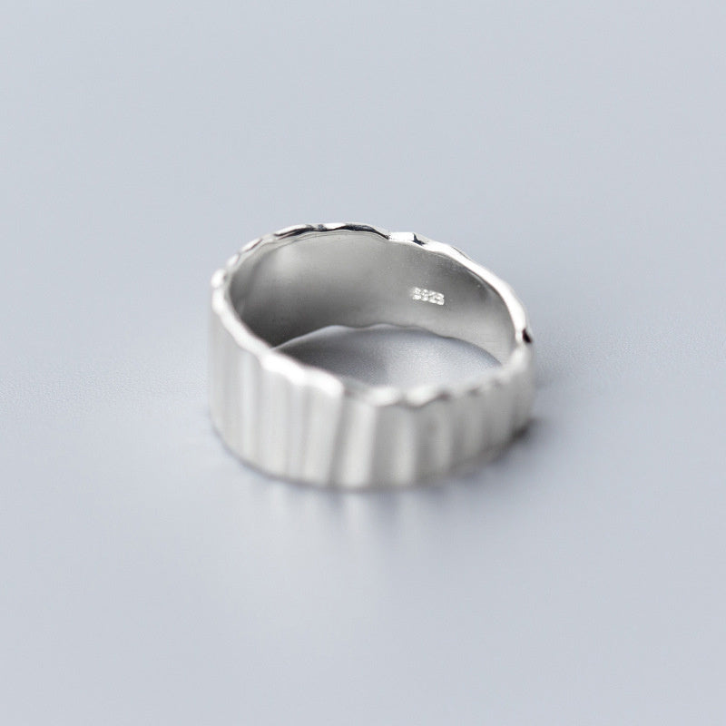 Japanese Korean Style Silver Ring For Women S925 Adjustable