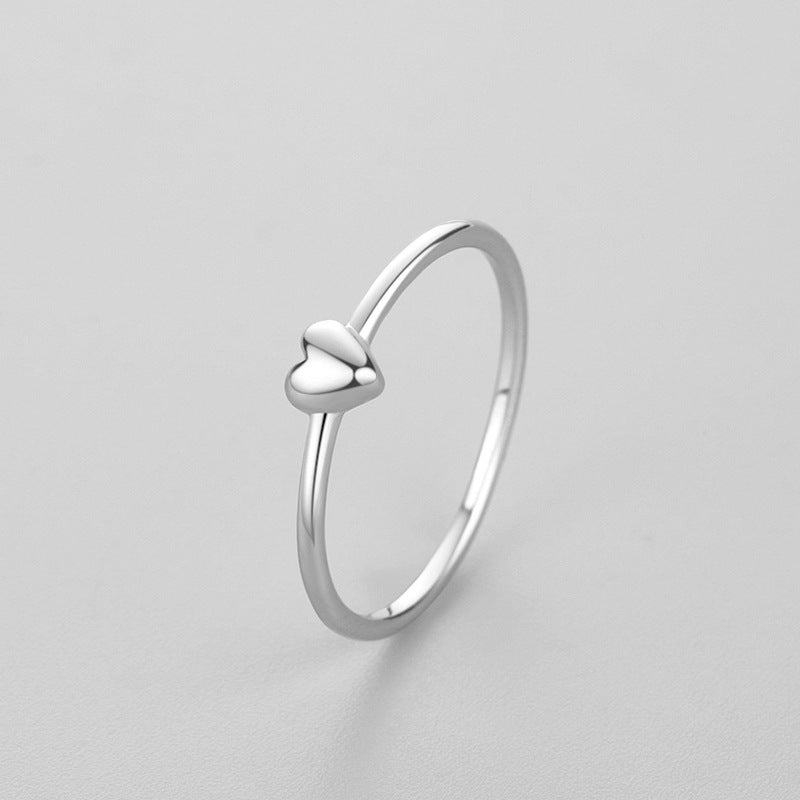 Womens Sterling Silver Heart Ring Elegant And Simple Design Perfect Everyday Wear Special Occasions Affordable