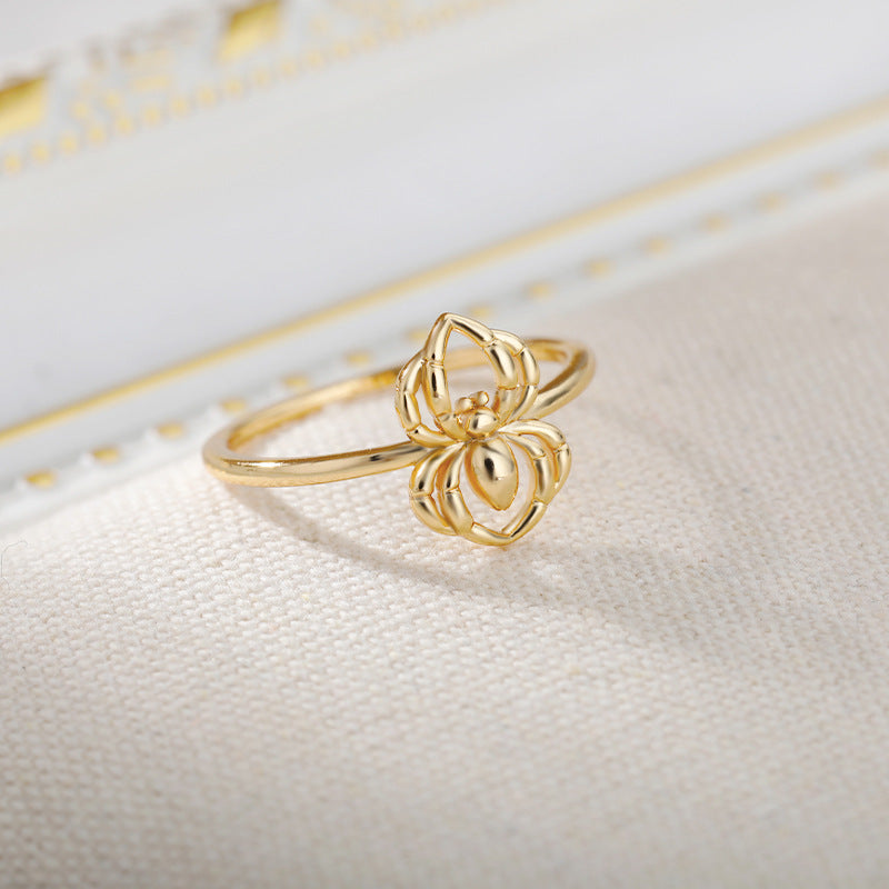 Spider Ring Fashion Simple Copper Rings for Men and Women Featuring a Unique Spider Designs Jewelry Band Rings