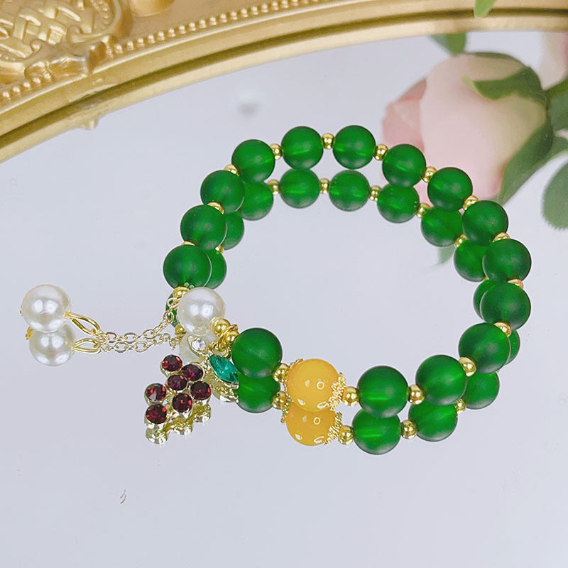 Women Glass Bracelet Elegant Fashion Accessory With Colorful Glaze Butterfly And Bear Design For Women Lovers
