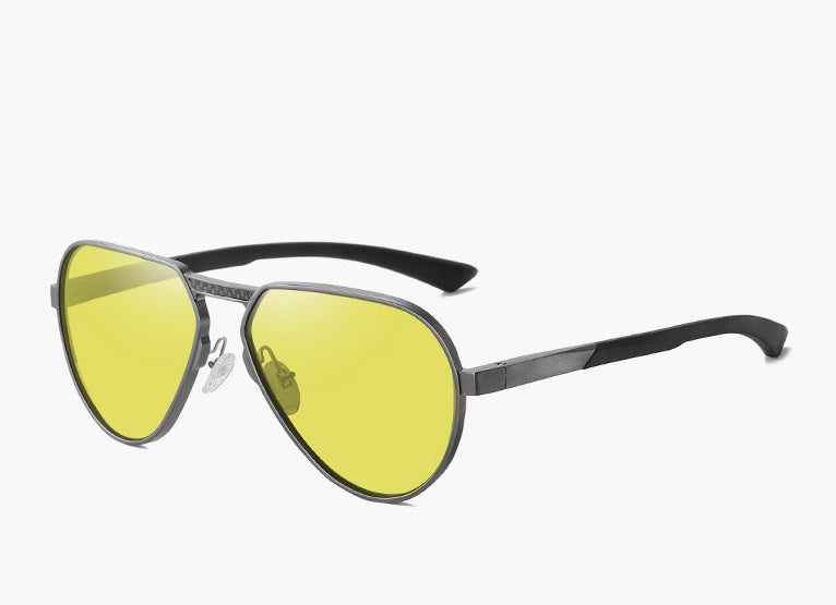 Polarized Sunglasses For Men And Women Aluminum Magnesium Alloy Frame Large Metal Frame TAC Lenses UV Protection