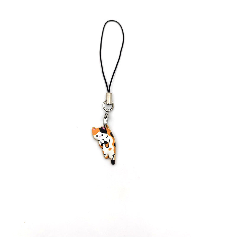 Cute Kitty Pendant Keychain Cat Design Charm For Phone Accessories And Cat Lovers Gift Ideal Gift For Cat Fans