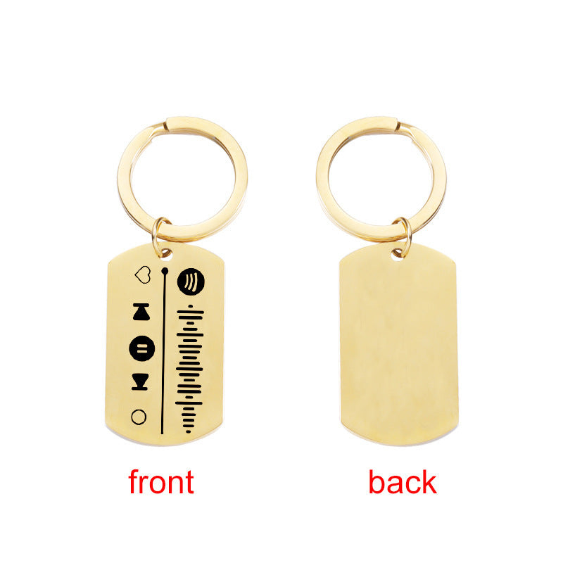 Stainless Steel Keychain Mirror Polished Surface Durable Metal Key Ring Strong Key Holder 25mm Steel Rose Gold Packaging