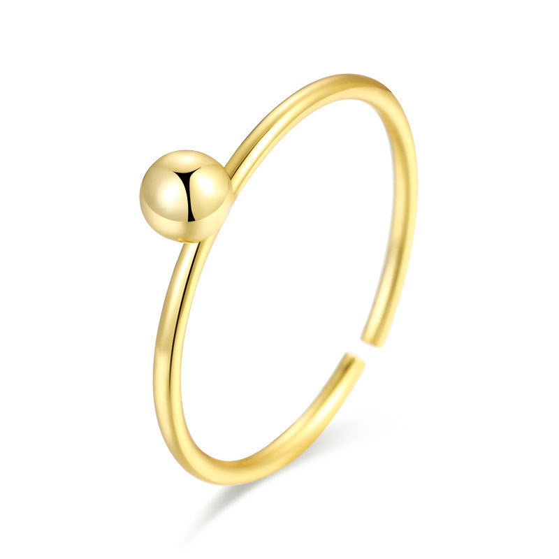 925 Sterling Silver Ring for Women Korean Jewelry Inlaid Silver Multi Bead Mesh Chain Drop Double Zirconium Single Row Diamond Rings and Bands