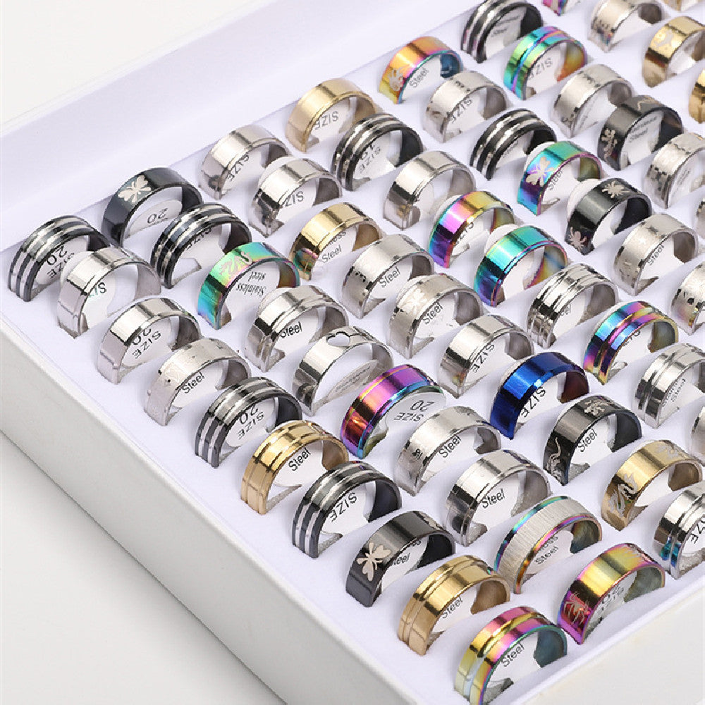 Geometric Stainless Steel Ring For Women Fashion Jewelry