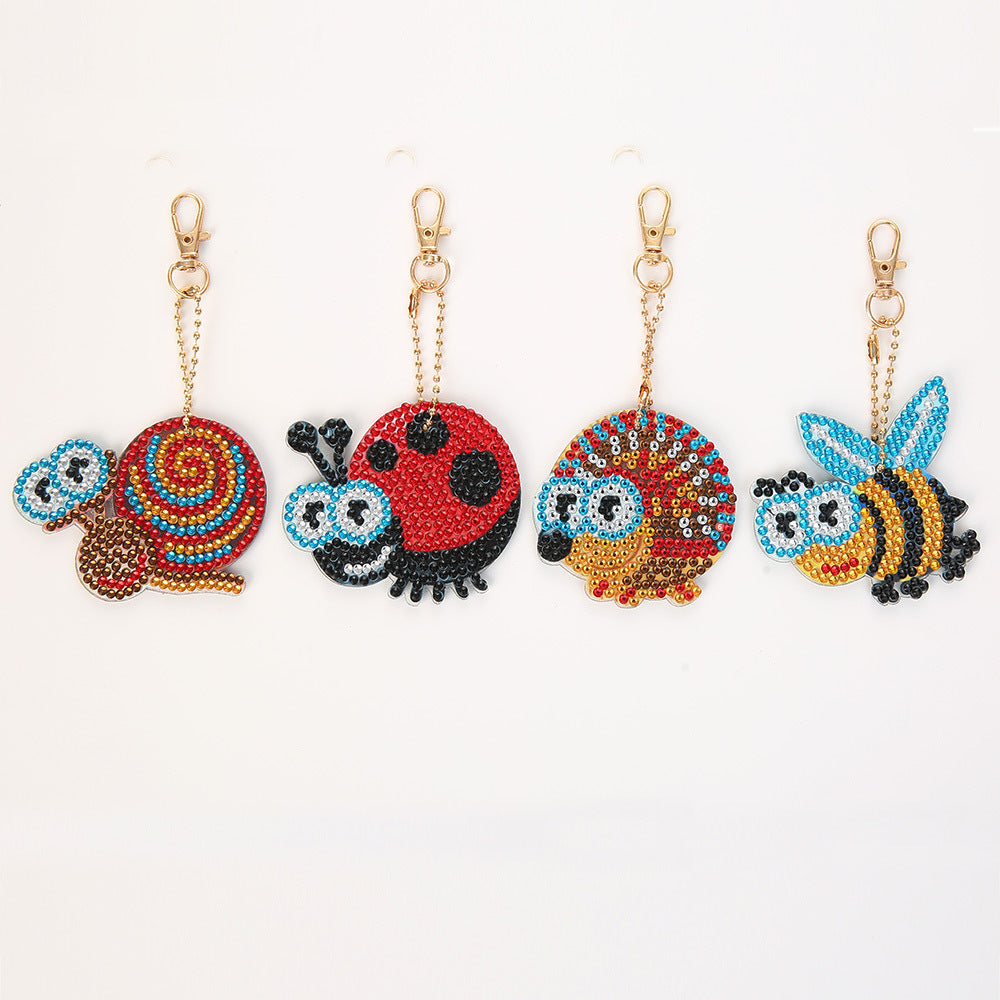 Diamond Painting Keychain Kit Cartoon Animals Handmade Decorative For Purses Bags Backpacks DIY Craft Handmade
